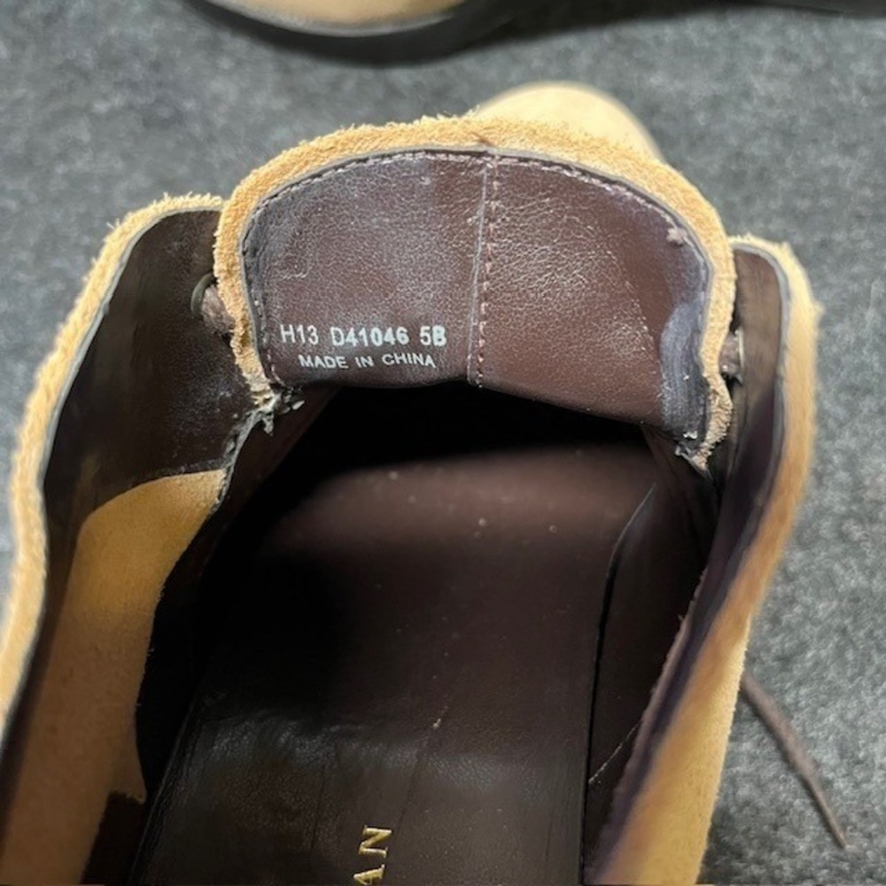 Cole Haan Suede Leather Wedge Ankle Booties Desert Boot Women Size 5B - Picture 6 of 6